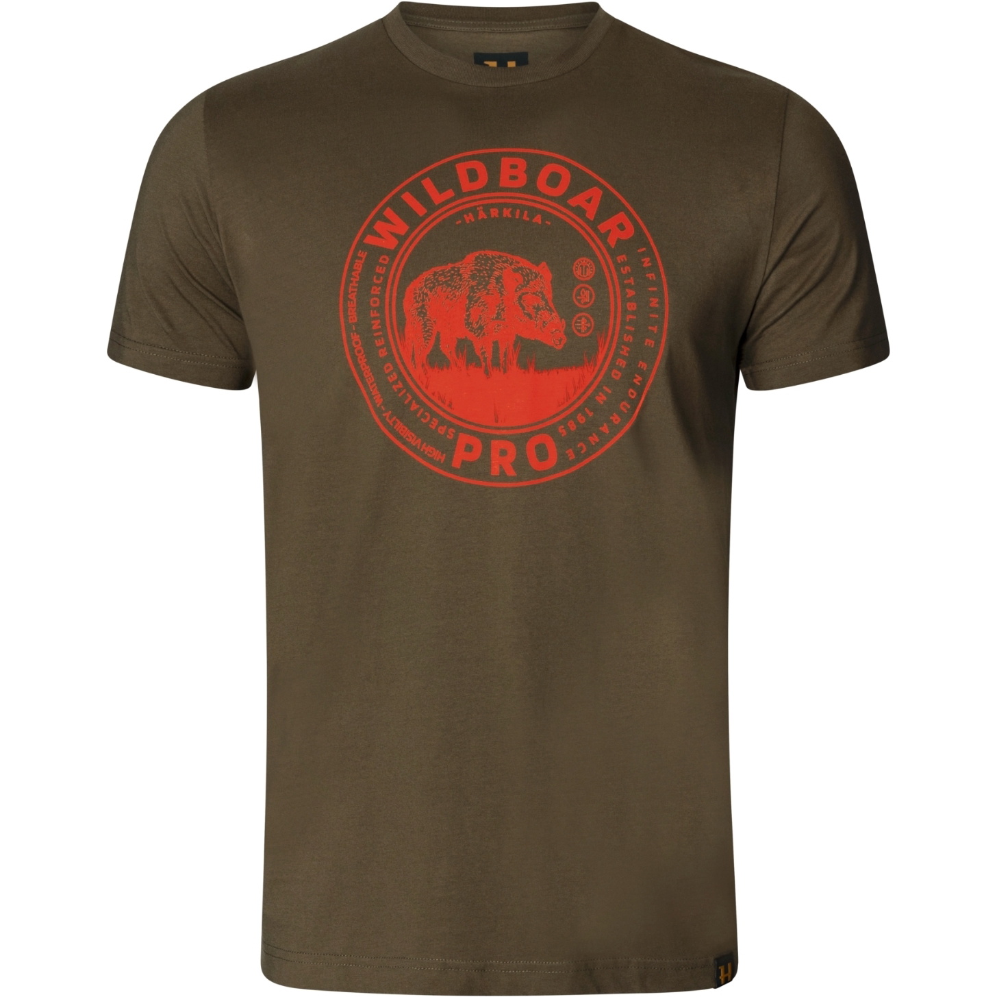 Harkila Mannen Wildboar Korte Mouw T-Shirt 10290 - Willow Green